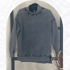 Oversized Mockneck Free People Grey sweater Size Small